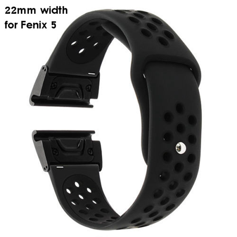 Bakeey Quick Release Genuine Luxury Silica gel Watch Band For Smart Watch Garmin fenix 5/fenix 5X 10