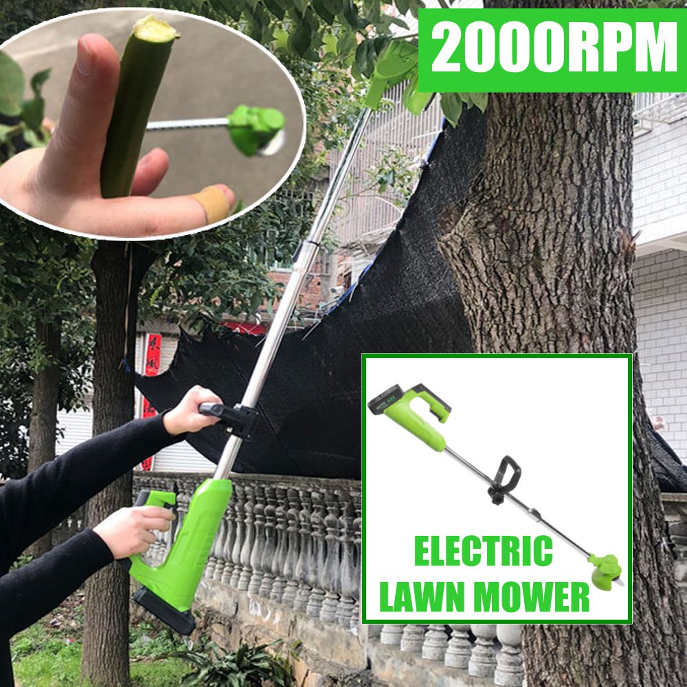26V Electric Cordless String Lawn Grass Weed Trimmer Lawn Mower Battery Tool