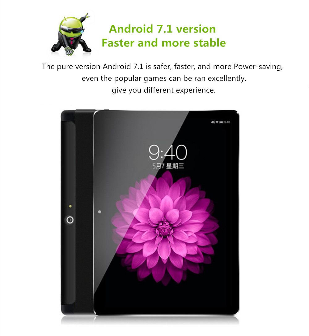 Original Box Binai G10Pro 32GB MT6797X Helio X27 Deca Core 10.1 Inch Android 7.1 Dual 4G Tablet Black