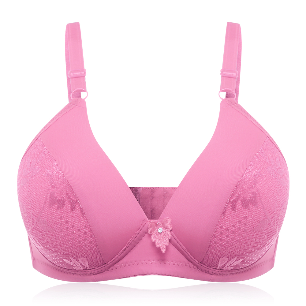 New C Cup Embroidery No Rims Adjustable Bra – Chile Shop