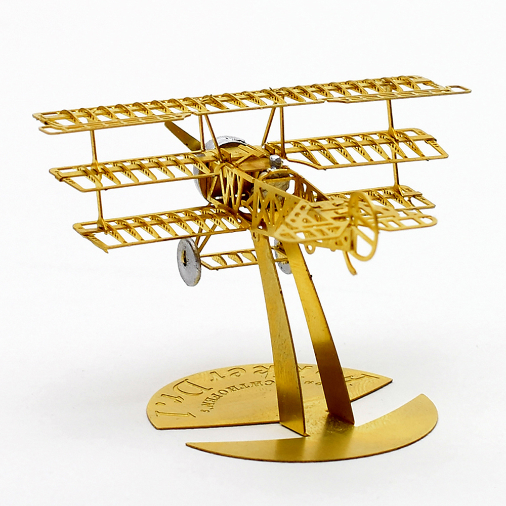 Fokker DR.1 Red Baron 1/160 3D Metal Assembly Etching Model Airplane Puzzle - Photo: 4