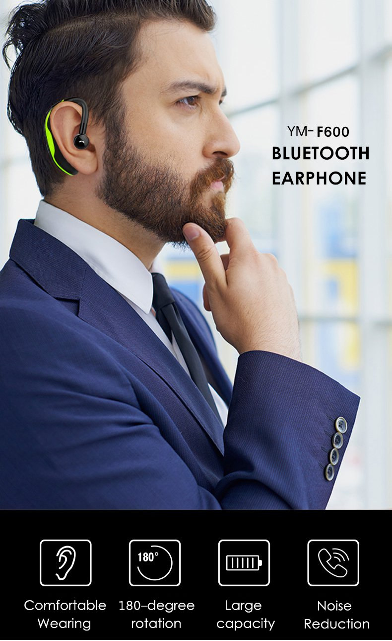 Wireless Bluetooth Earphone Stereo Noise Cancelling Sports Handsfree Headset Earphone With Mic 12