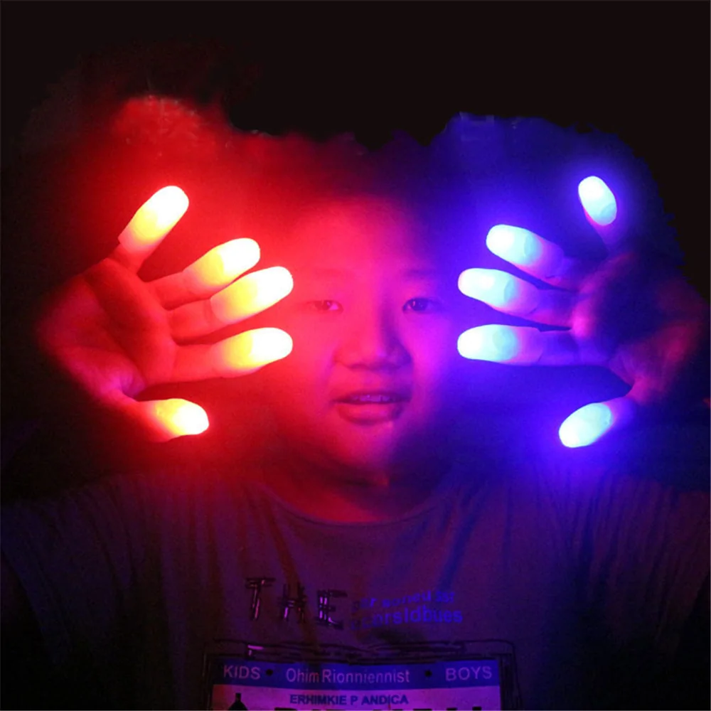 LED Finger Lights Tricks Finger Light Thumbs Light Finger Prank Toy Tool  for Perform Halloween Sale - Banggood India Mobile