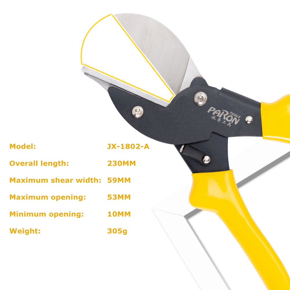 Paron® JX-C8025 45°-135° Adjustable Universal Angle Cutter Mitre Shear with Blades Screwdriver Tools 16