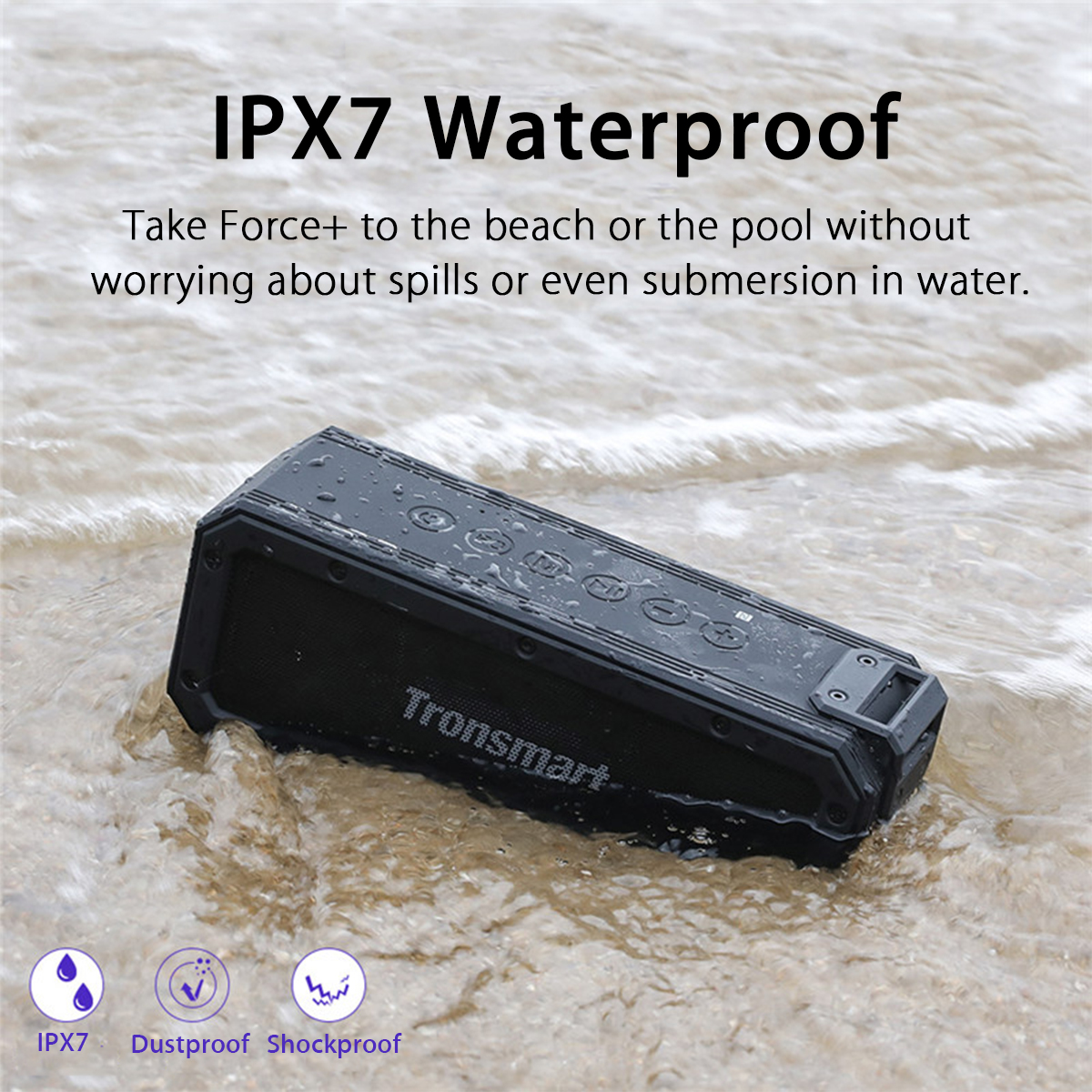 Tronsmart Element Force Wireless Bluetooth 40W Speaker TWS HIFI IPX7 Waterproof Support NFC TF AUX 24
