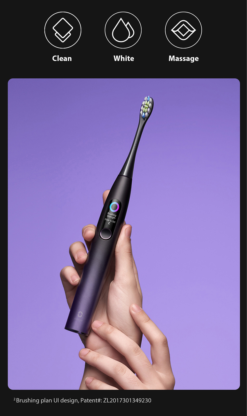 Oclean X Pro Sonic Electric Toothbrush Whitening Teeth Vibrator Wireless Brush 40 days Ultrasonic Cleaner Smart APP WIFI Check