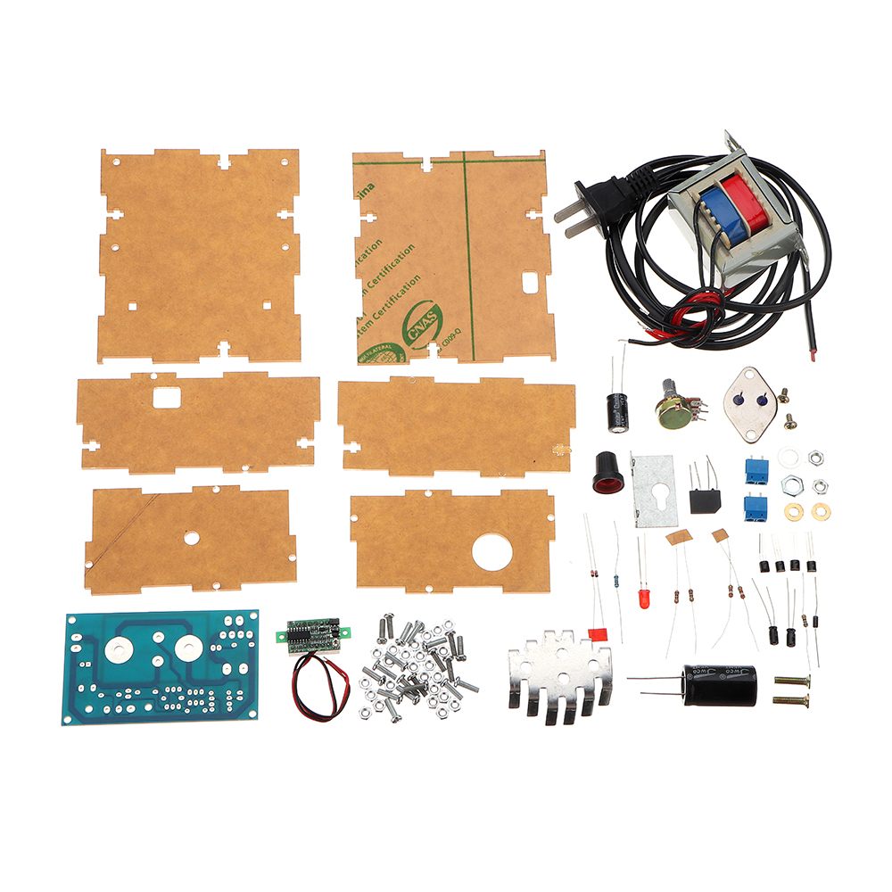 DIY 3DD15 Adjustable Regulated Power Supply Module Kit Output Short Circuit Protection Series 18