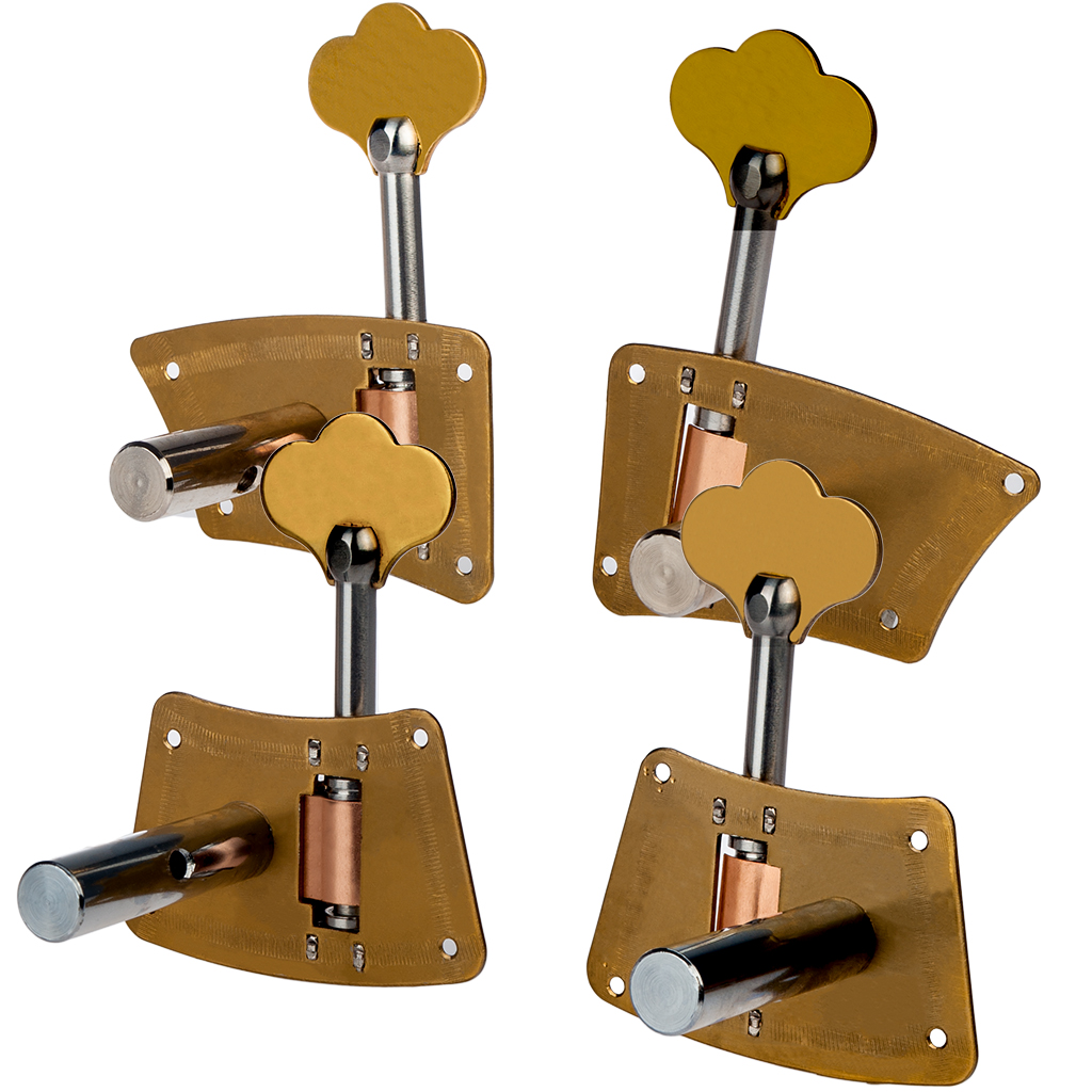 NAOMI Upright Bass Single Tuner Machine Bass Pegs Brass Material 4/4 3/4 Double Bass Tuning Pegs SET