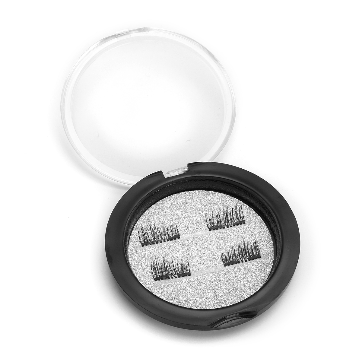 4Pcs/Pair Dual Magnetic 3D False Eyelashes Long Natural Eyelashes Extension
