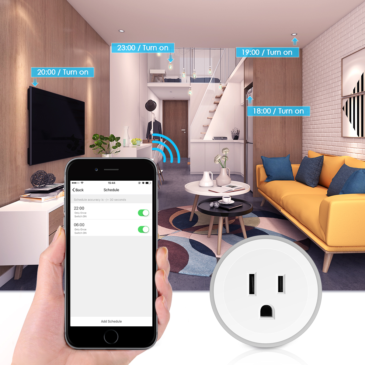 4G WIFI Smart Plug Wireless Remote Control Appliances Power Socket Support Amazon Echo And Google Home
