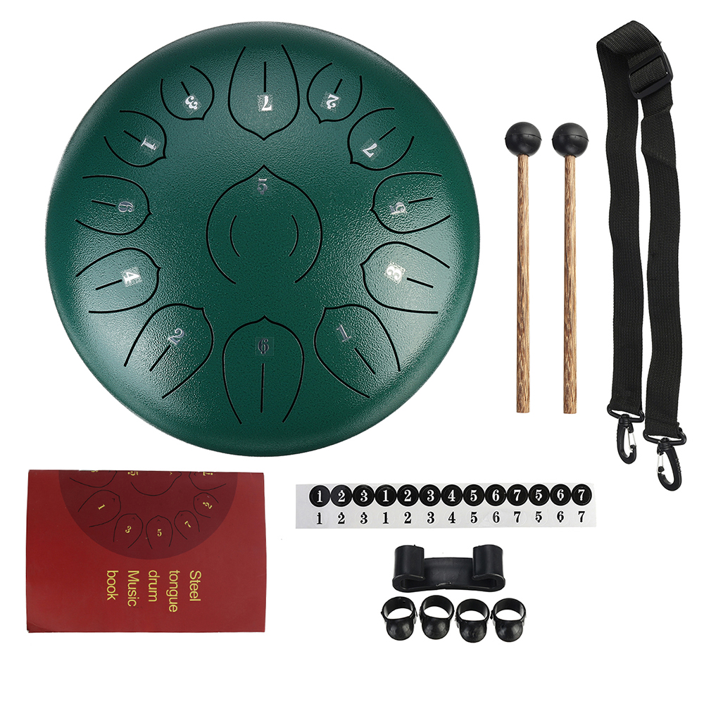 Handpan Drum 12 Inch 13 Tone Steel Tongue Drum Hand Pan Drum With Padded Drum Bag And A Pair Of Mallets Huedrum Yoga Meditation