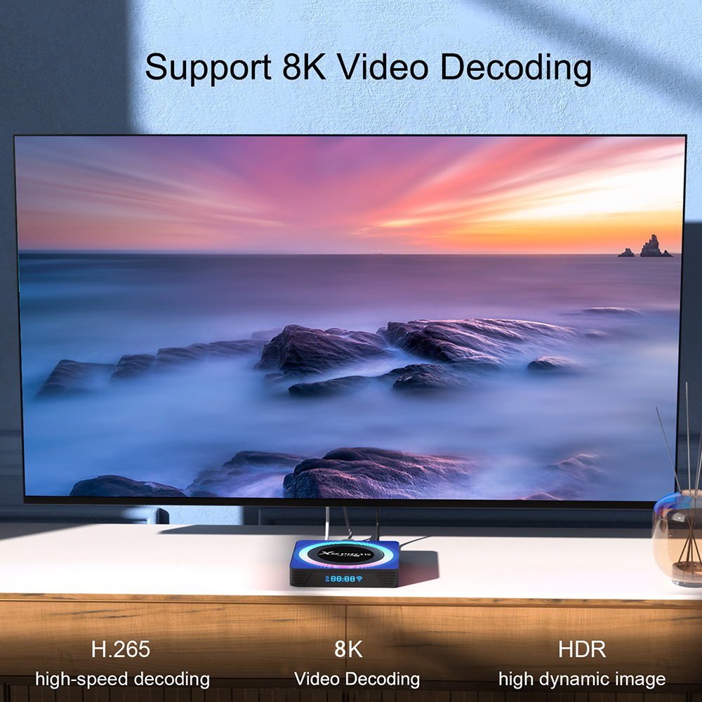 X88 Pro TV Box Android13.0 Rockchip RK3528 Quad-Core 4+64GB Cortex-A53 Support 8K Video Decoding Wifi6 BT5.0 Set Top Box