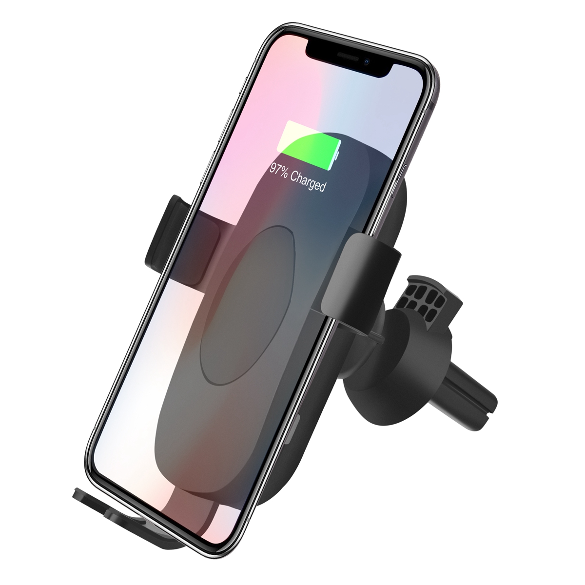 

Bakeey C8 10W 9V Fast Qi Wireless Charger Car Air Vent Mount for iPhone X 8 Plus S8 S9