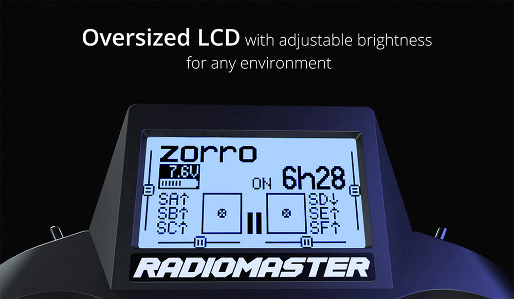 RadioMaster Zorro Radio Controller Limited Edition 2.4GHz 16CH ELRS/4-in-1 Multi-Protocol Hall Sensor Gimbals OpenTX/EdgeTX System Radio Transmitter