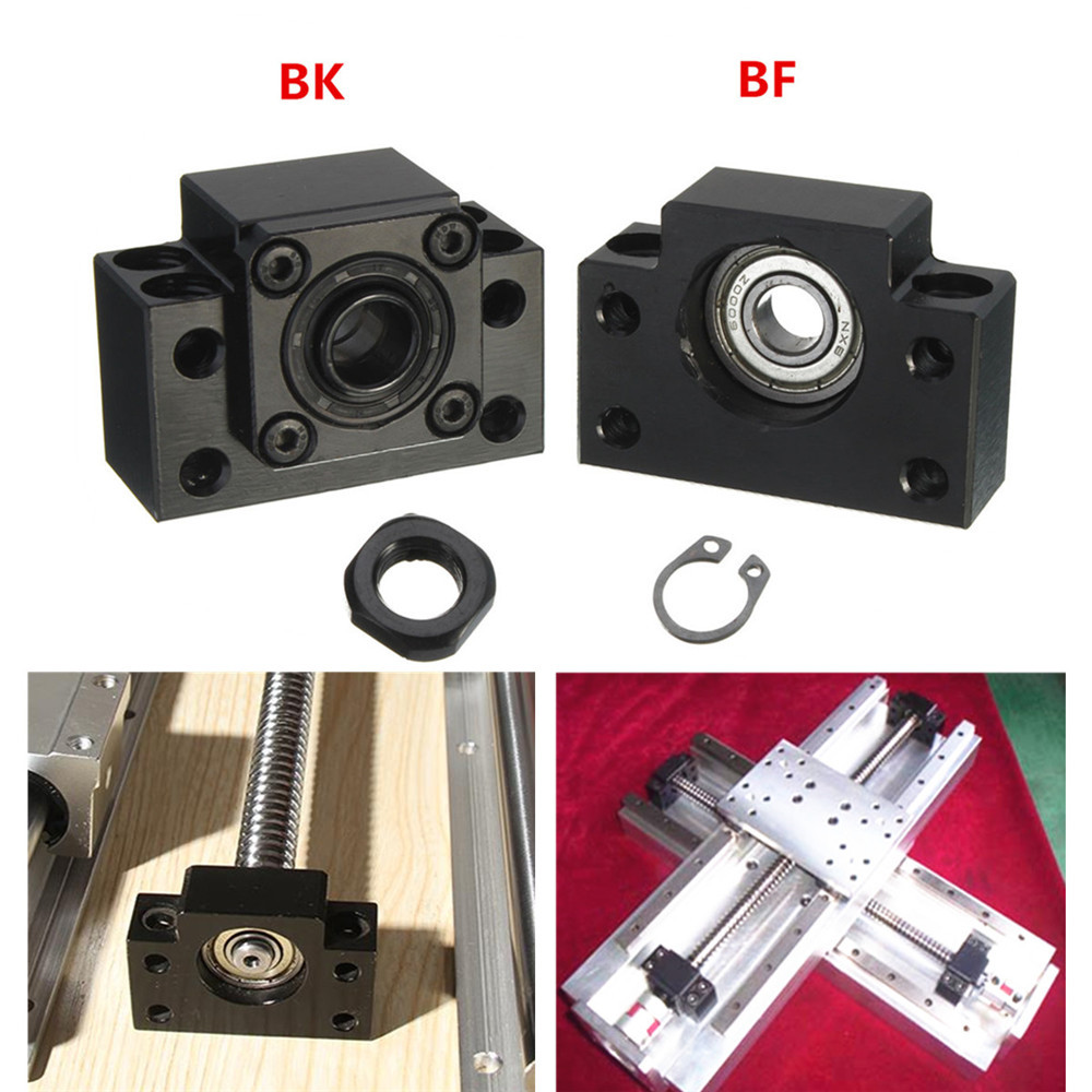 Machifit 2pcs BK12 BF12 Ball Screw End Supports for Ball Screw SFU1605 CNC XYZ Parts