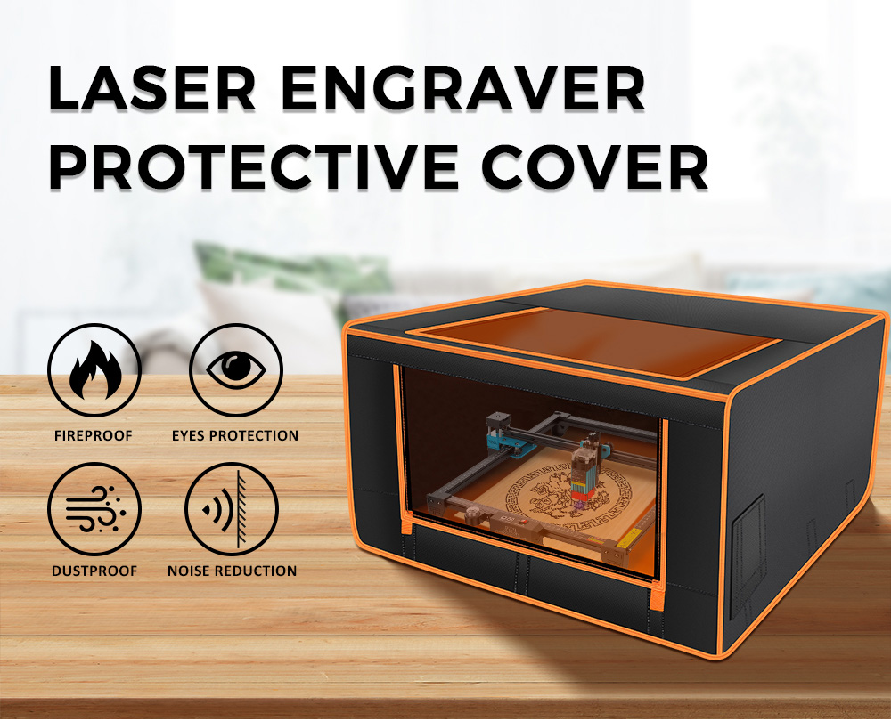 TWOTREES® Laser Engrave Enclosure Eye Protection Vent Protective Cover Fireproof for TTS TT CNC Engraving Machine Laser Cutting Enclosure