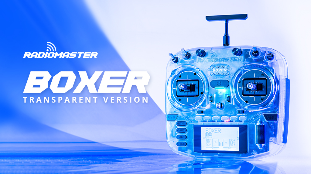 Radiomaster Boxer Radio Controller Transparent 2.4GHz 4-in-1 Multi-Protocol/ELRS RC Transmitter EDGETX Open System for FPV Racing Drone Quad RC Airplane Helicopter