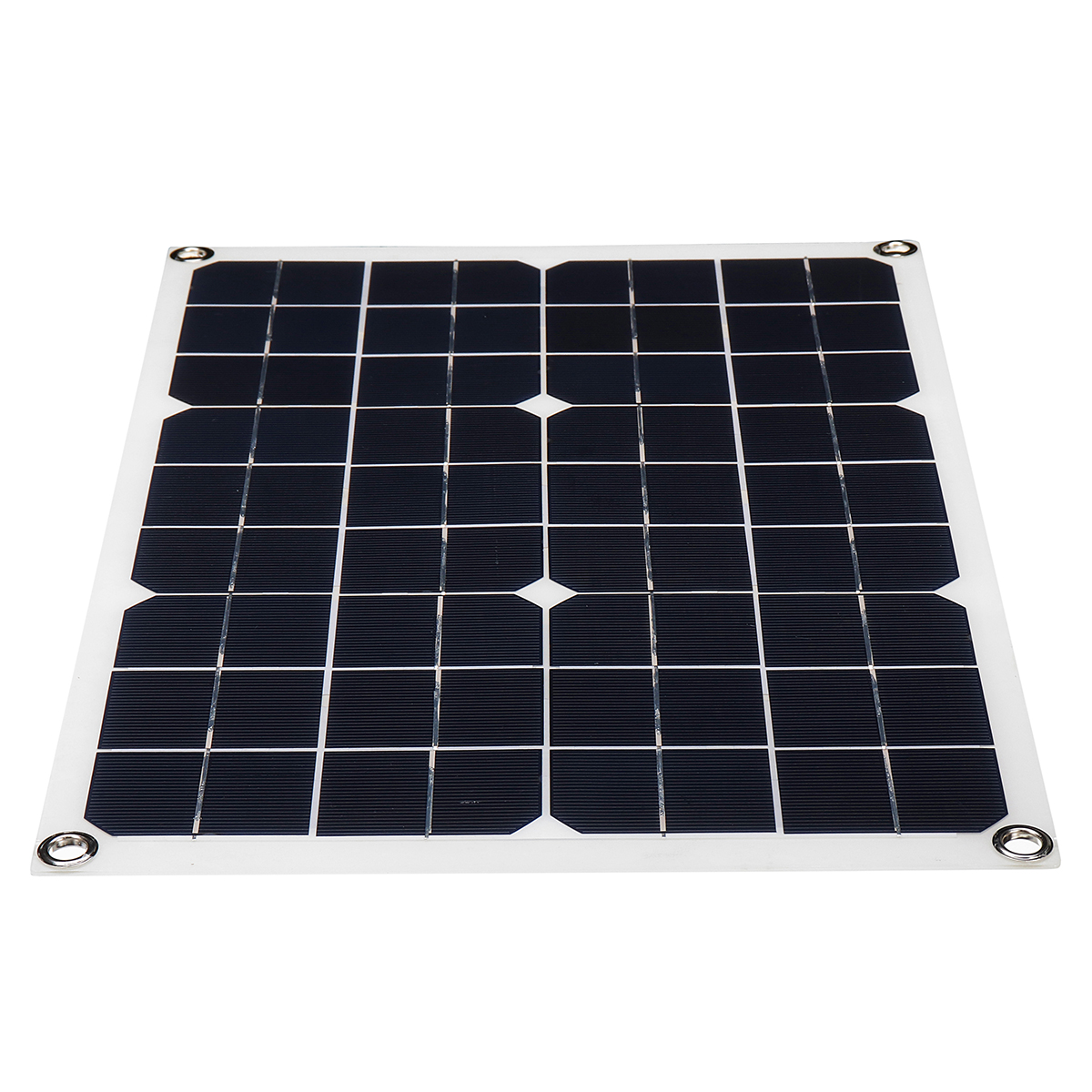 20W 430*280*2.5mm Monocrystalline Solar Panel with 18V DC Plug & 5V USB Output High Efficiency & Light Weight 30