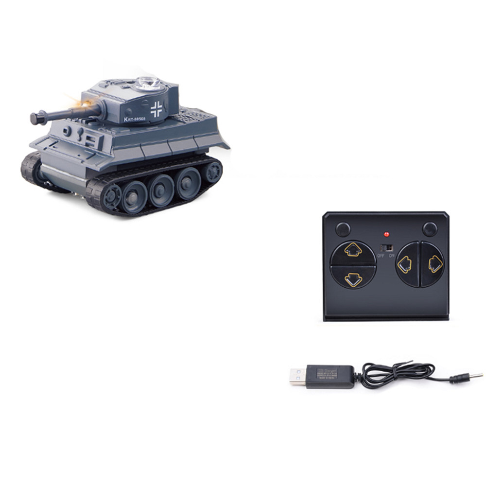 Happy Cow 777-215 2.4G 4CH Mini Radio RC Car Army Battle Infrared Tank with LED Light RTR Model Toy