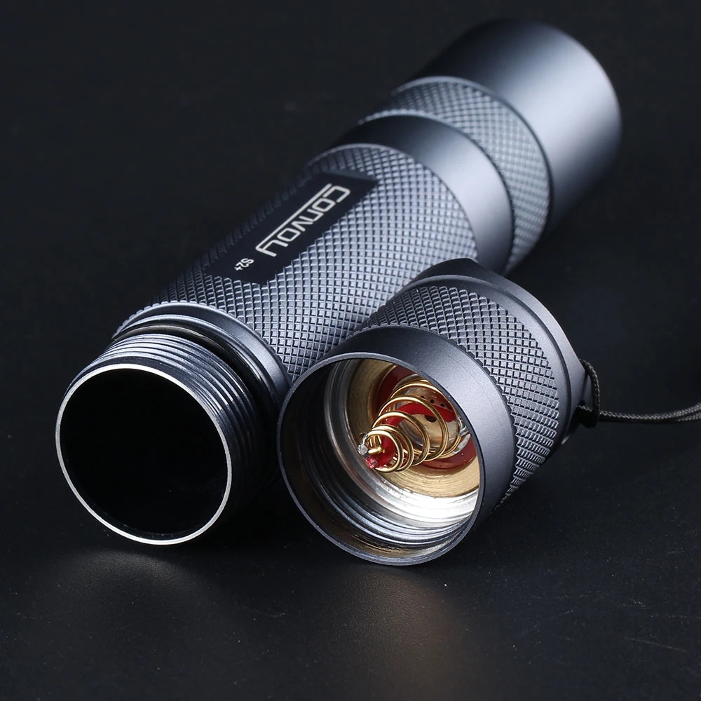 Convoy S2+ SST40 1800lm 12-group Modes 18650 Flashlight 5000K 6500K Temperature Protection Management Mini LED Torch
