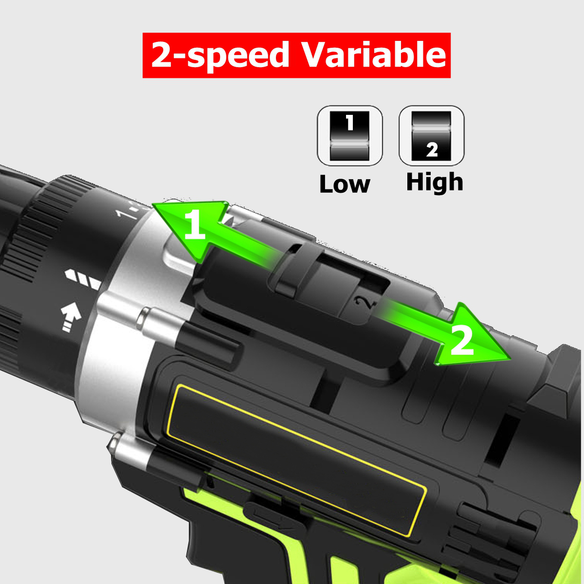 3 In 1 Hammer Drill 48V Cordless Drill Double Speed Power Drills LED lighting 1/2Pcs Large Capacity Battery 50Nm 25+1 Torque Electric Drill 23