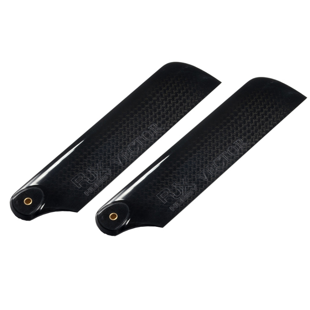 1 Pair RJX 120mm Carbon Fiber Tail Blade For 800 RC Helicopter - Photo: 1