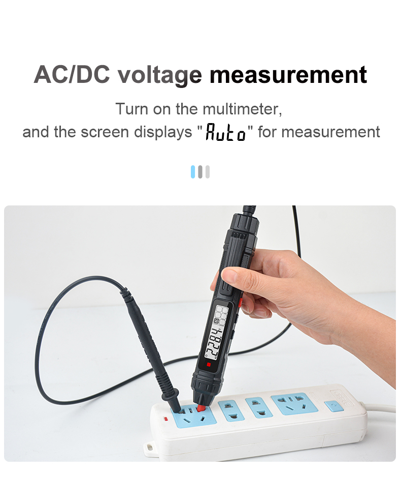 MESTEK Pen Type Digital Multimeter 4000 Counts NCV Multimetro AC/DC Voltage Resistance Diode Continuity Voltage Tester