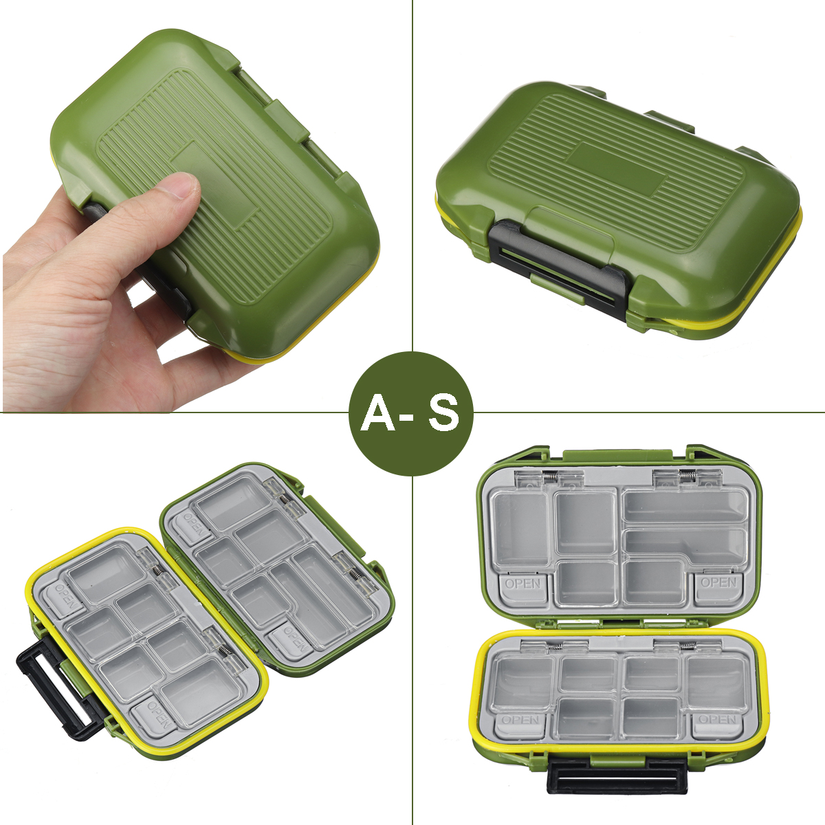 Waterproof Fishing Lure Storage Case Double Side Sea Boat Distance Carp Fly Tackle Box