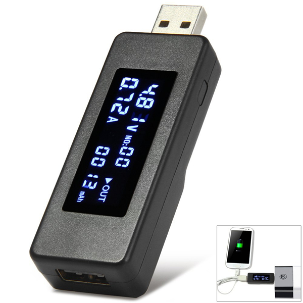 

Kcx - 045 LCD USB ​​Напряжение тока батареи детектора Тестер емкости для телефона мобильный банк питания
