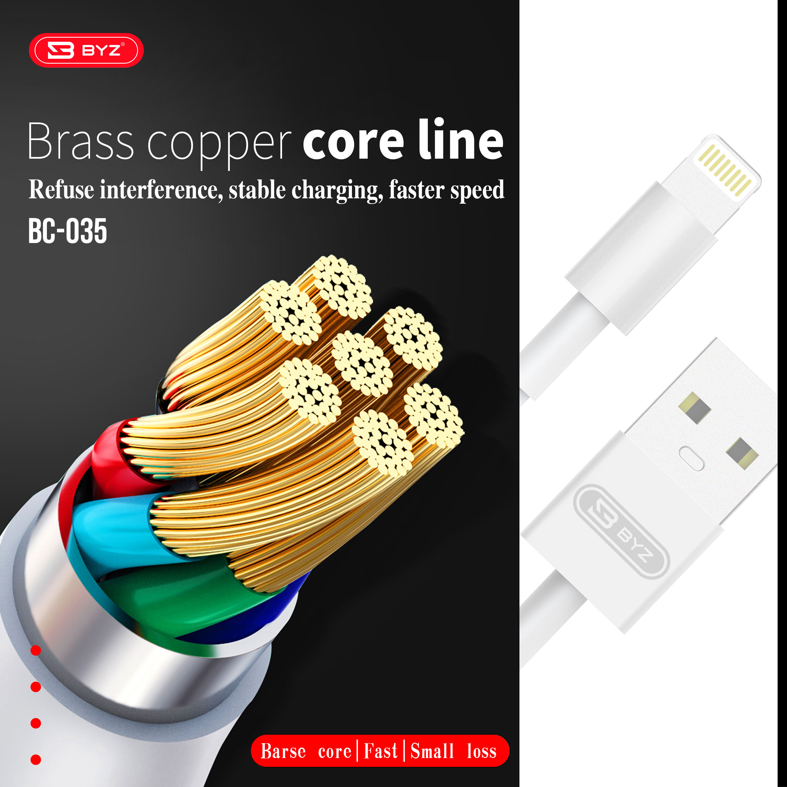 BYZ 3-In-1 USB-C/Micro USB/Apple Port to USB Cable Fast Charging Data Transmission Cord Line For iPhone 13 Pro Max For Samsung Galaxy S21 5G