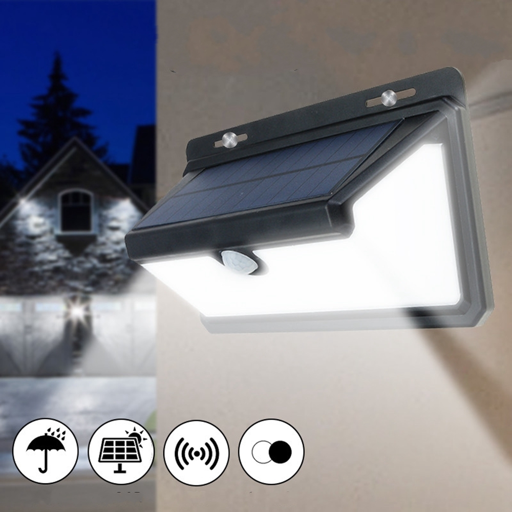 

100 LED Waterproof Solar Powered Light 3 Modes PIR Motion Sensor Wall Lamp Outdoor Garden