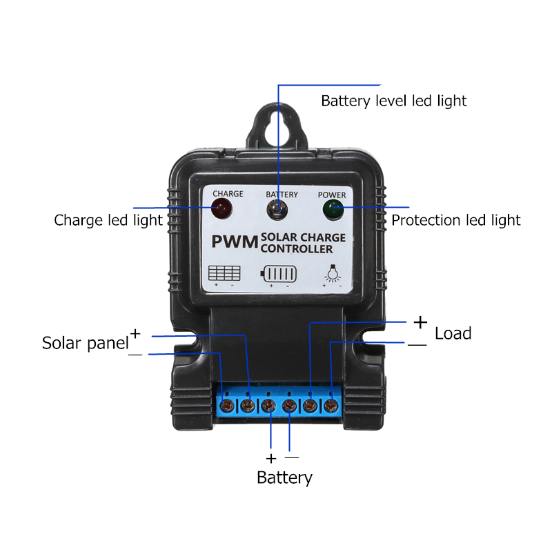 6V/12V 5A/10A Solar Controller PWM Charge Regulator With Intelligent LED Indicator 23