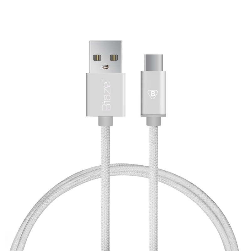 BIAZE 1M USB 3.1 Type C Charging Sync Data Cable for Tablet Cell Phone  