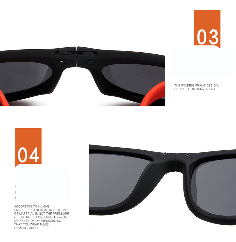 Sunglasses Anti-UV Polarized Lens Portable Night Riding Vision Glasses 