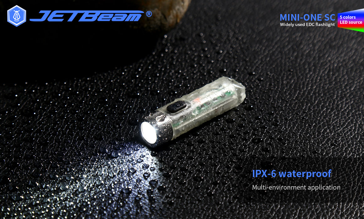 JETBEAM MINI ONE SC 500 Lumen Fluorescence Whitening Agent Detection Durable LED Keychain Flashlight