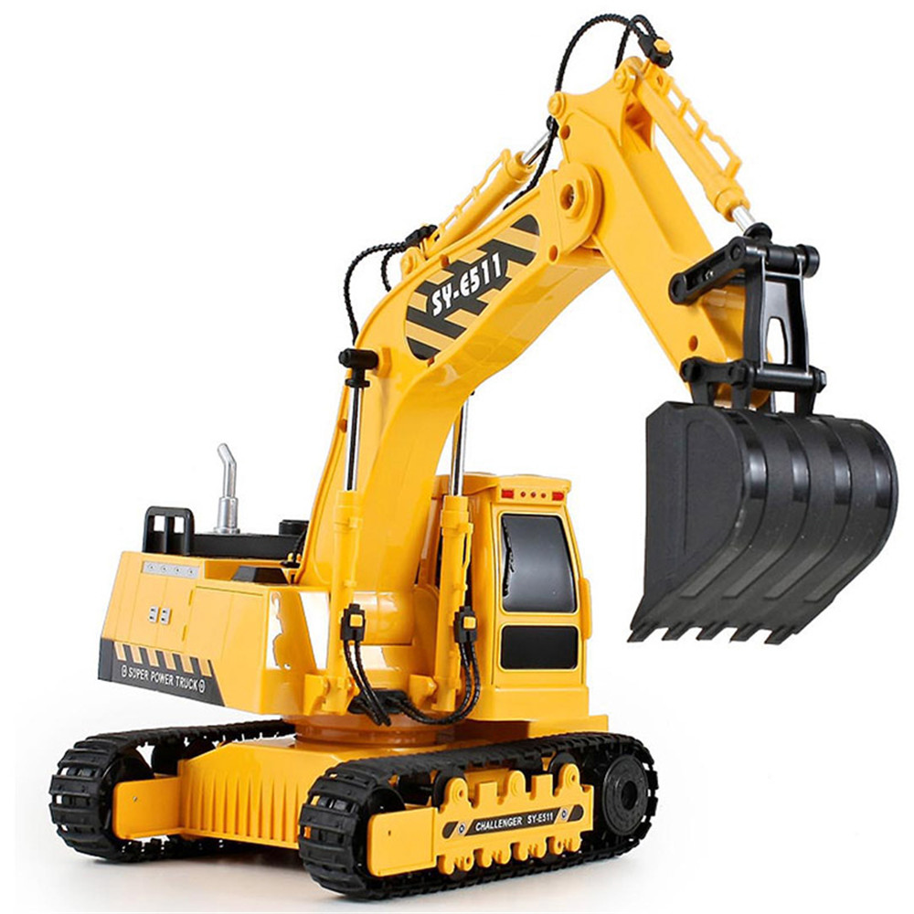 Double Eagle E511-003 1/20 2.4G 8CH Rc Car Excavator Engineering Truck W/ Light Sound Toys - Photo: 3