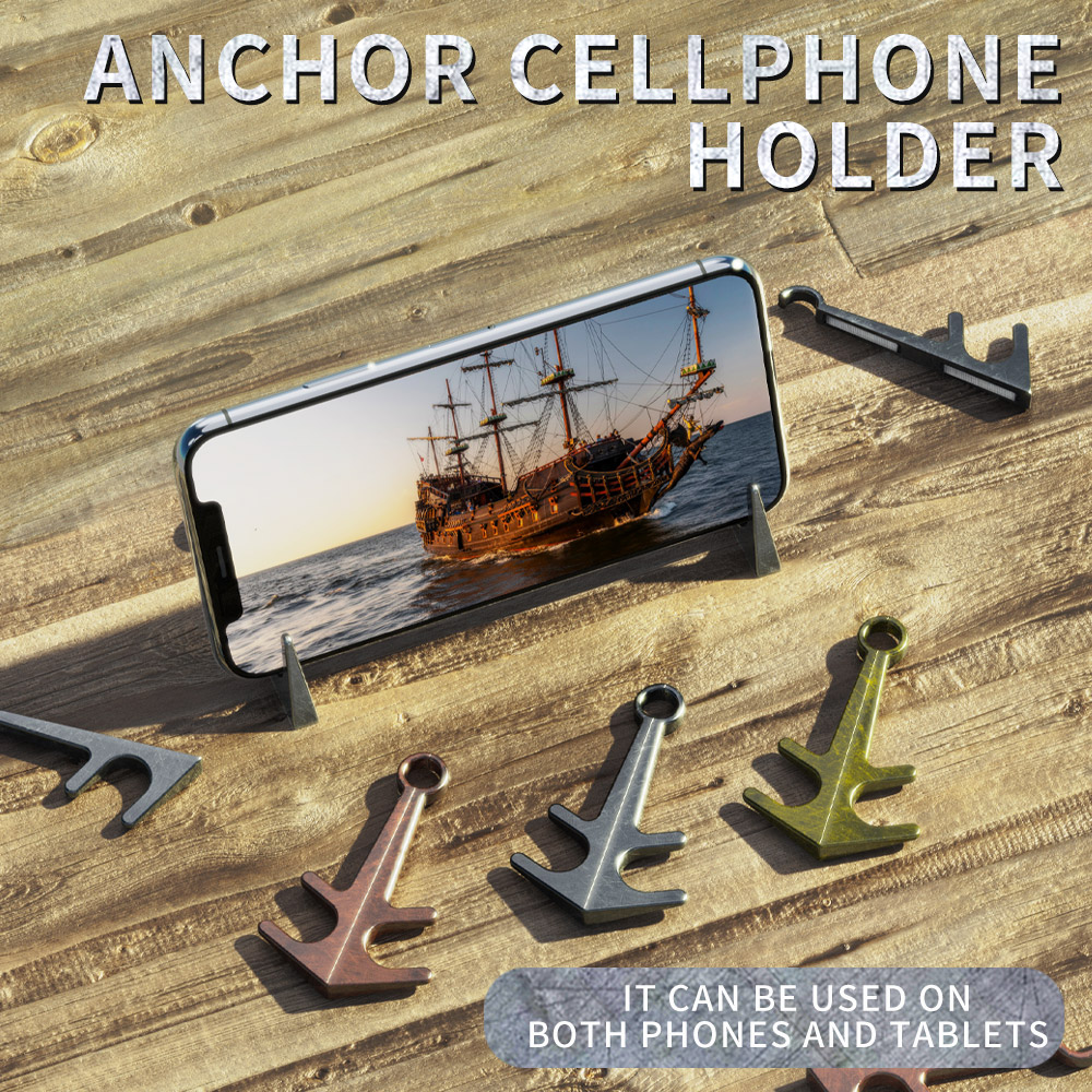 R-JUST Mini Anchor Magnetic Combinable Retro Phone Desk Mount Stand Holder Bracket for Tablet Smartphone