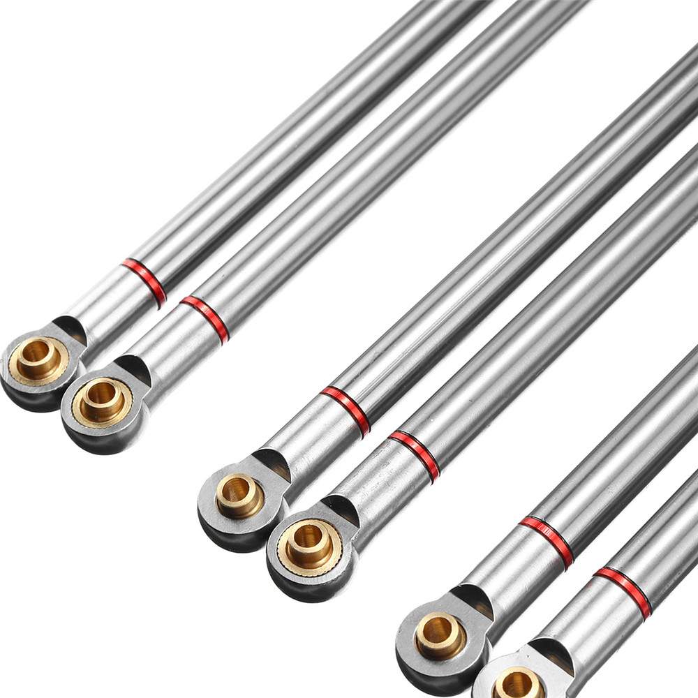 8PC Aluminum Alloy Link Support Rod 313mm Wheelbase For Axial SCX10 1/10 RC Crawler Car Parts - Photo: 10