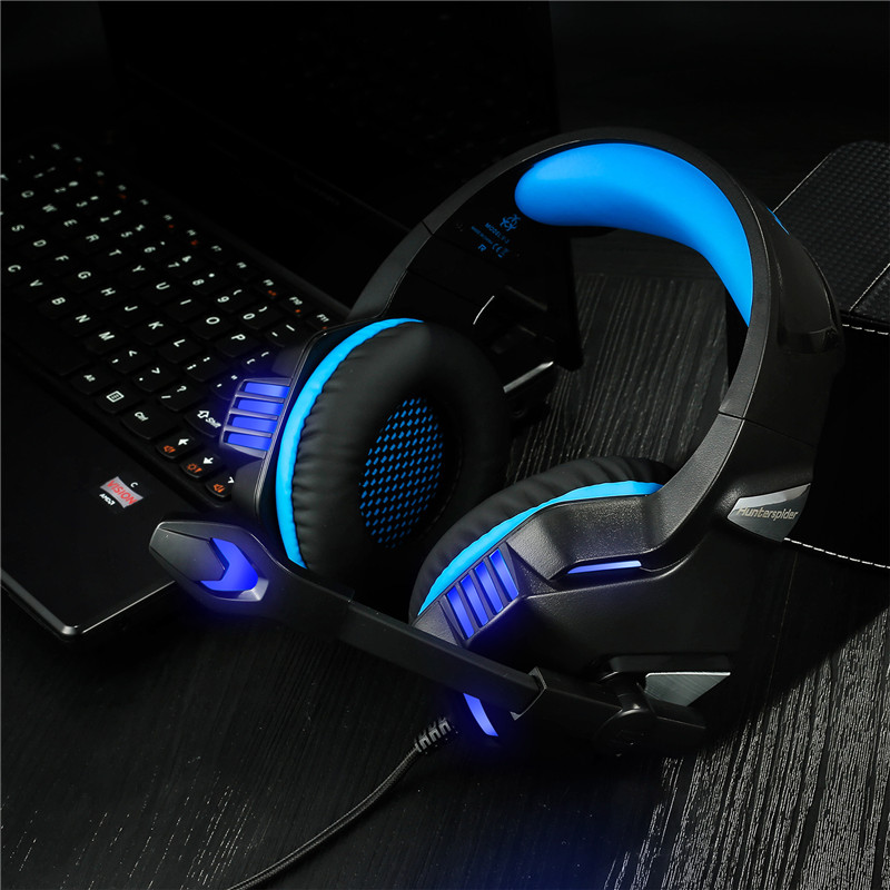Hunterspider V3 3.5mm Wired LED Gaming Headphone Noise Cancelling With Mic For Laptop PS4 Xbox One 19
