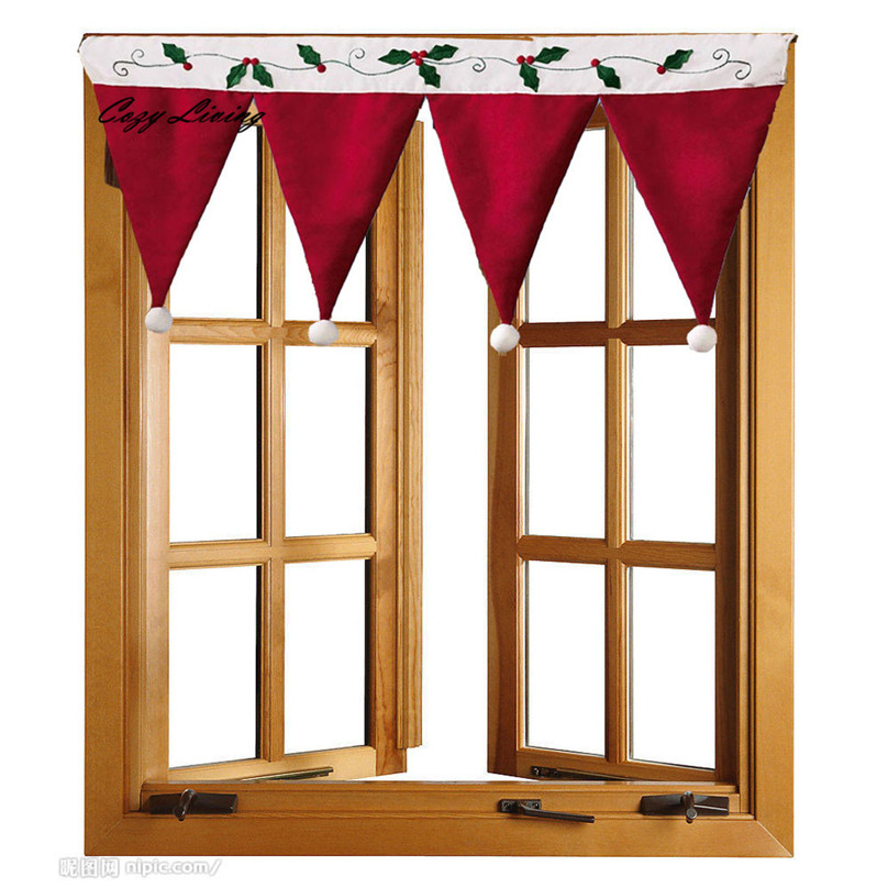 

Рождественская дверь окна Drape Занавес Декоративные Party Home Shop Украшение
