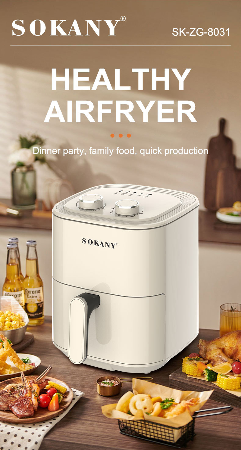 SOKANY 8031 Air Fryer Household Multifunctional 4.5L Electric Fryer Air Fryer