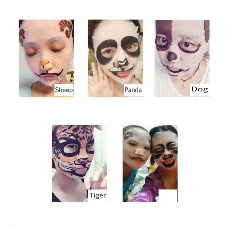 BIOAQUA Moisturizing Cute Animal Face Masks Skin Care Sheep Panda Dog Tiger Facial Mask
