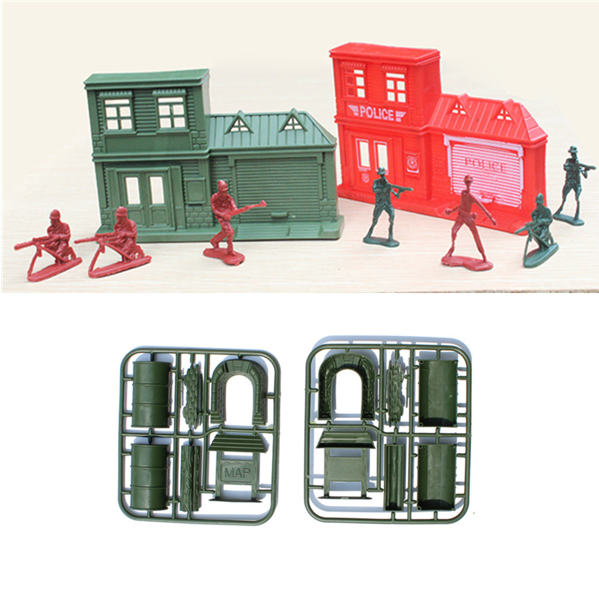 330pcs Military Plastic Model Playset Toy Soldiers Figures & Accessories Kid Toys
