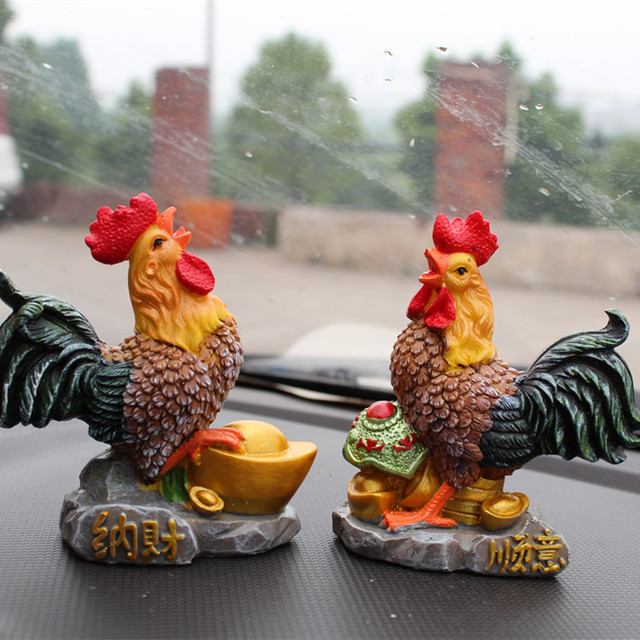 New Shelves Na Caishun Auspicious Chicken Resin Ornaments Creative Home Decoration Craft Study Gift