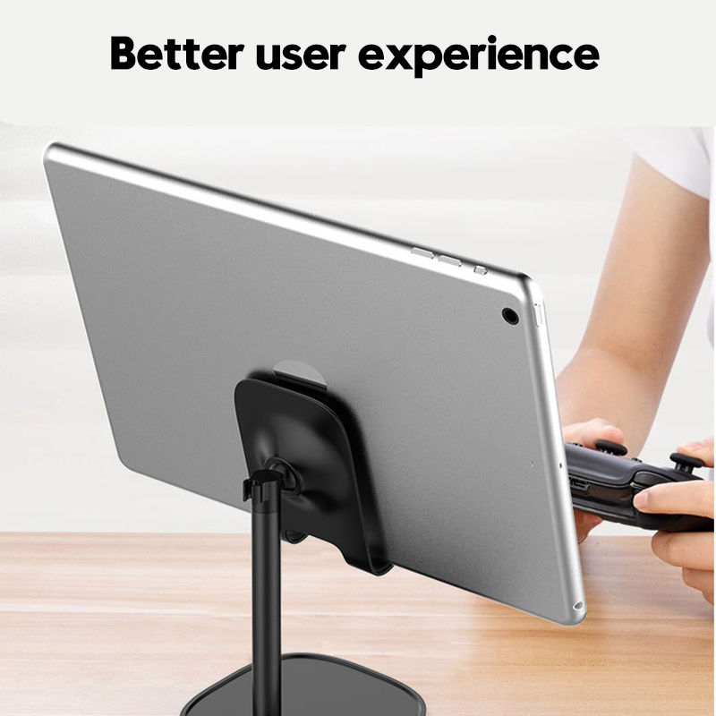 Adjustable Tablet Stand Telescopic Phone Holder Aluminum Alloy Bracket Holdr Universal with Mirror