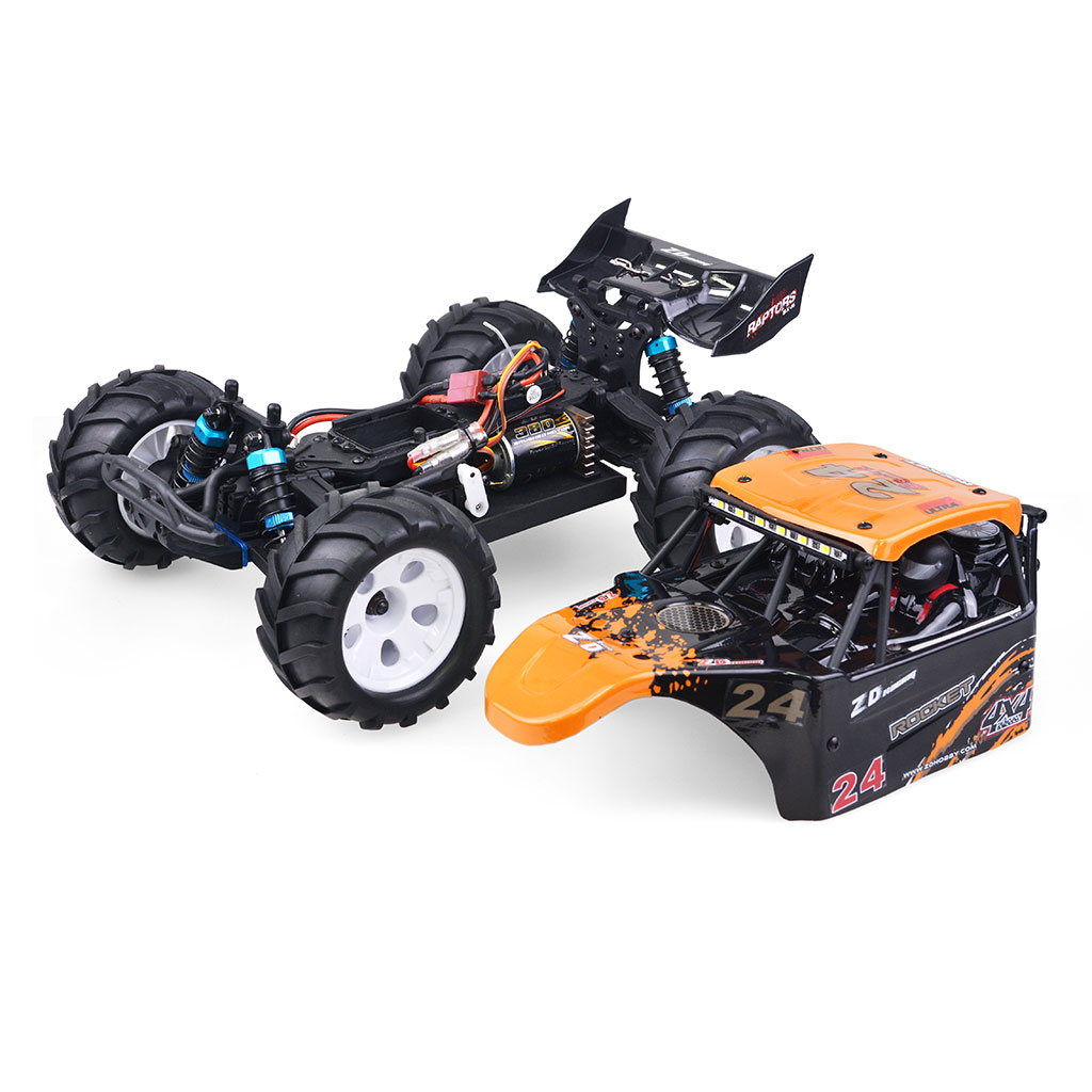 ZD 16427 Racing 1/16 2.4G 4WD Electric Brushled Truck RTR RC Car Vehicle Models - Photo: 10