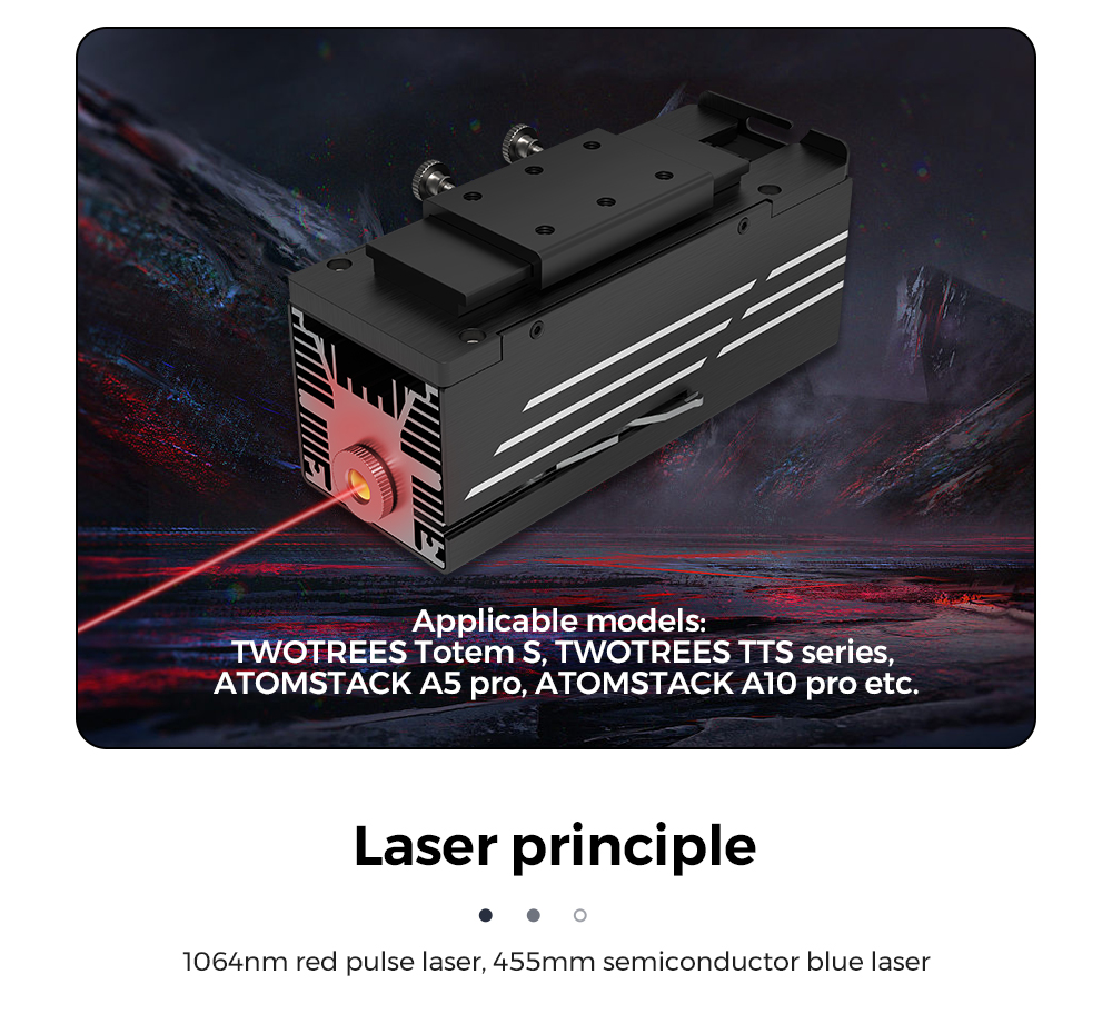 TWOTREES T20 Infrared Laser Module Fiber Laser For Engraving Plastic and All Metals Jewelry Necklace Ring Bracelet