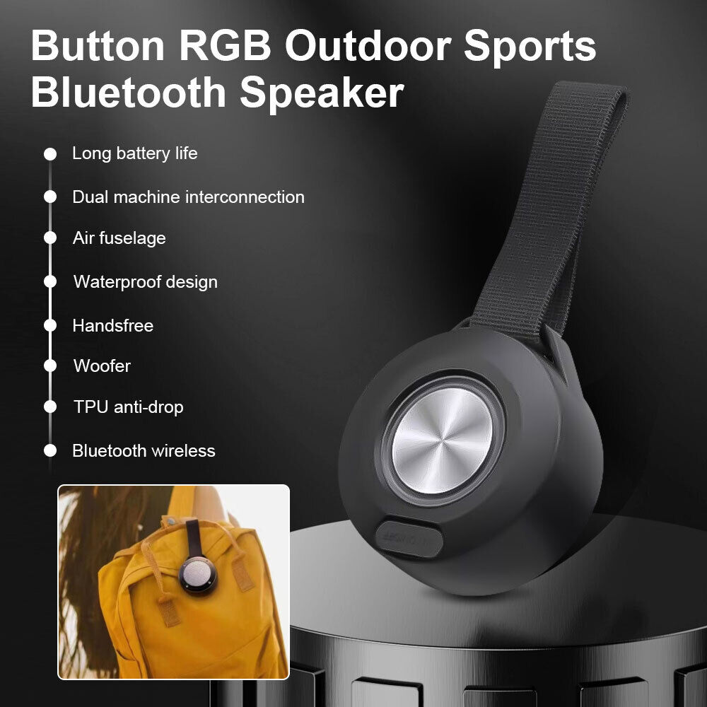bluetooth Speaker Mini Portable Speaker RGB Colorful Light Subwoofer Waterproof Sports Outdoor Wireless Speaker