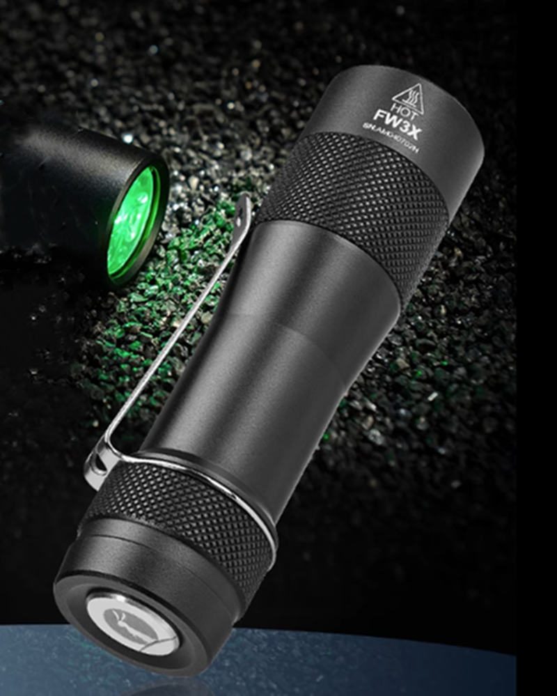 LUMINTOP FW3X 2800LM EDC LED Flashlight Infinitely Dimming Mini Pocket Tactical Torch with Colorful Ambient RGB Light 4875K/6500K