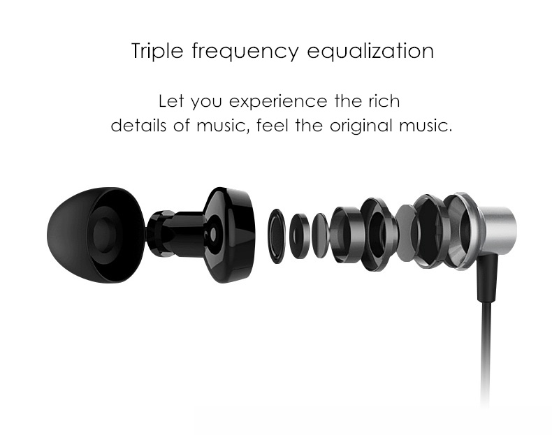 Remax RM-512 3.5mm Wired Music Earphone Heavy Bass In-ear Headphone- Silver